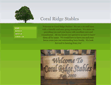 Tablet Screenshot of coralridgestables.com